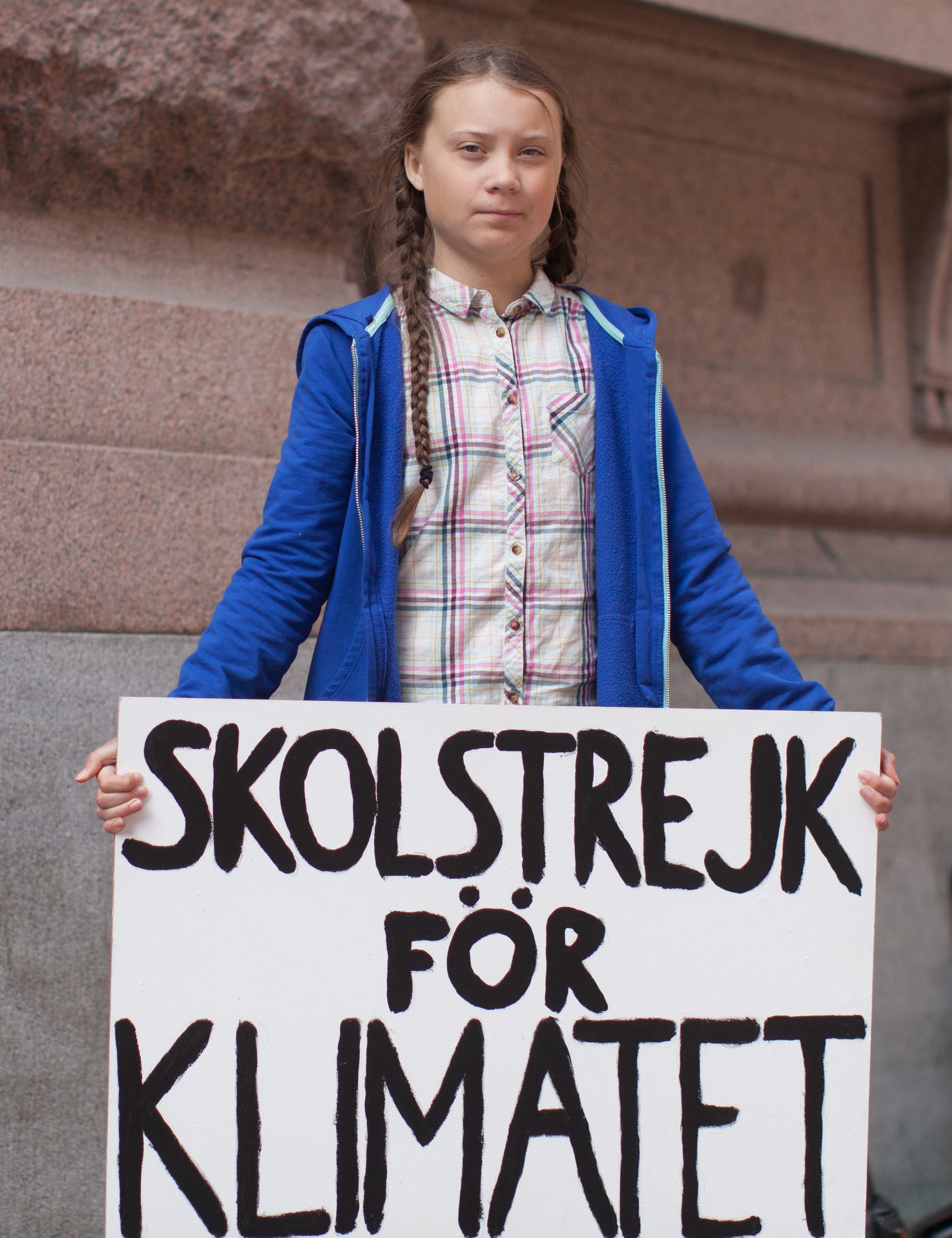 A picture of Climate Change activist Greta Thunberg