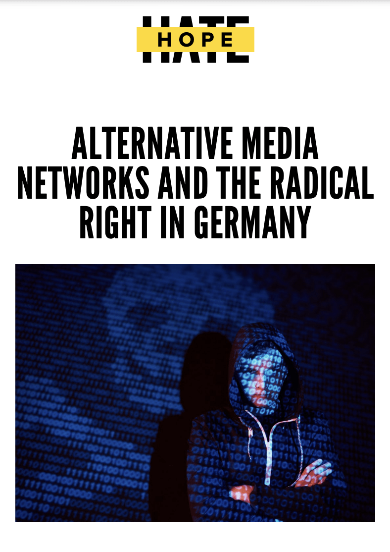 Cover of the "Alternative Media and the Radical Right" report