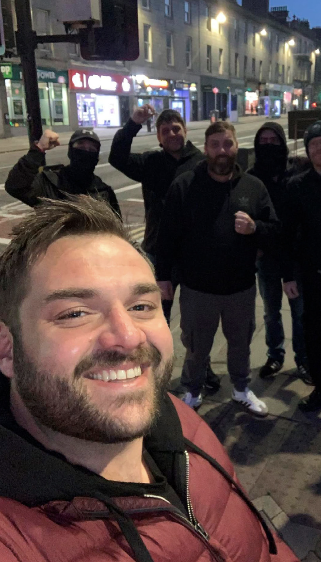 A 'night patrol' organised by Unite the Clans with Josh Fernie, an active member of the Homeland Party